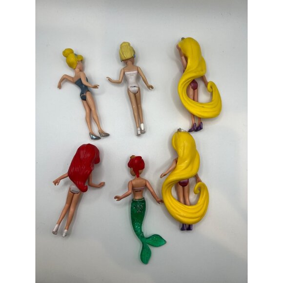 Mattel Polly Pocket Disney Princesses‎ Lot of 6 Dolls ONLY 3.5” Mini Dolls - Picture 5 of 10